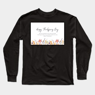 Happy Thanksgiving Card - 13 Long Sleeve T-Shirt